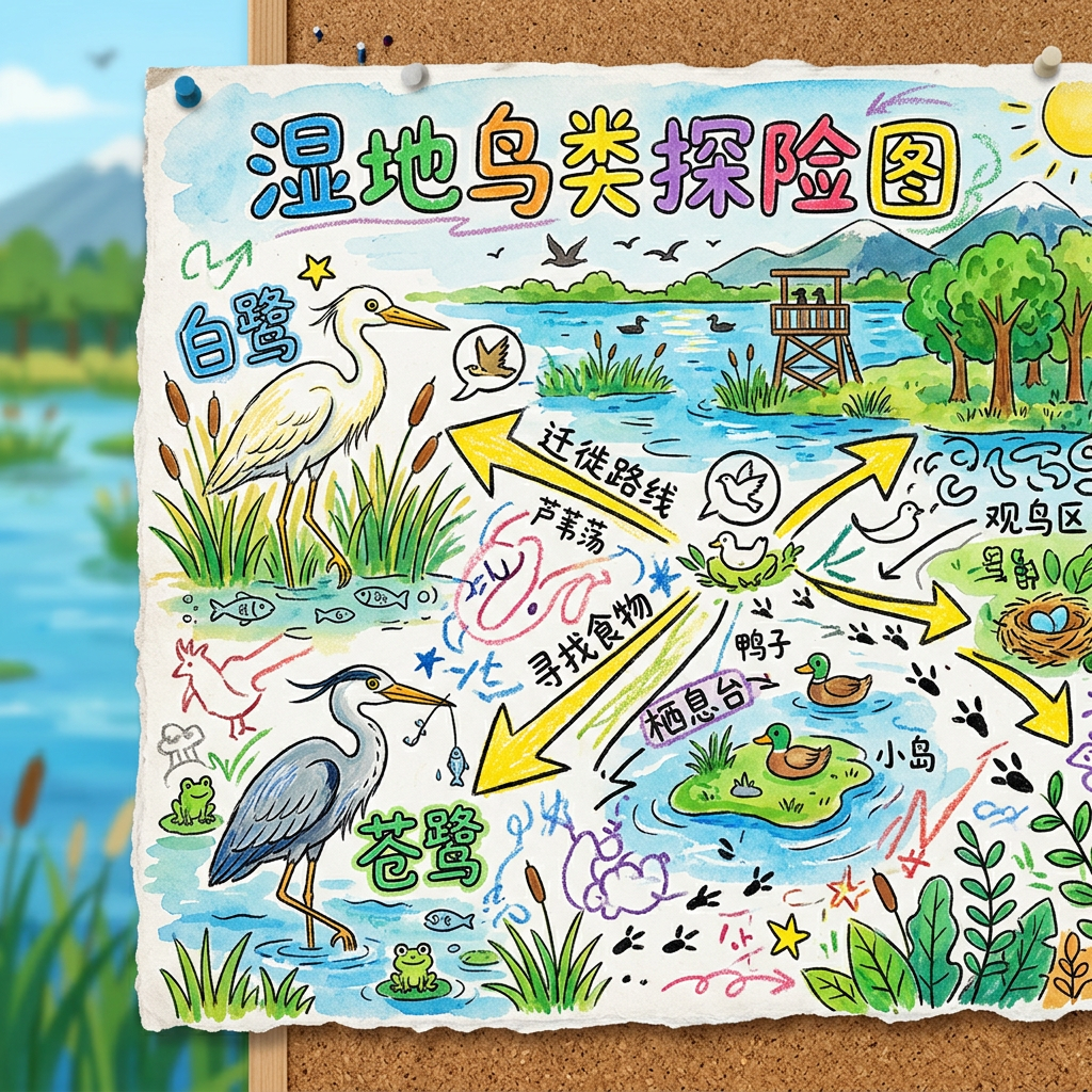 湿地鸟类地图