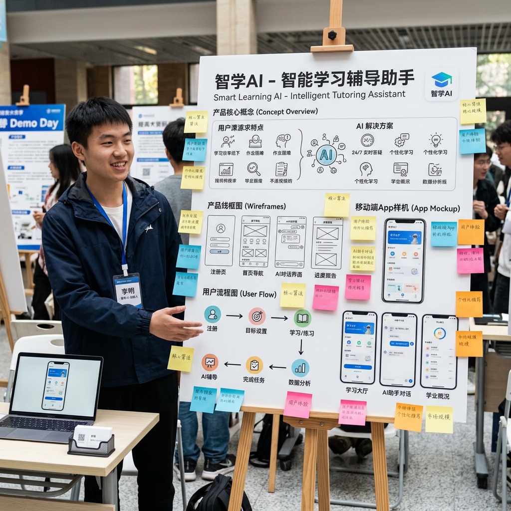 合肥科学岛营员作品 — AI产品Demo Day路演海报